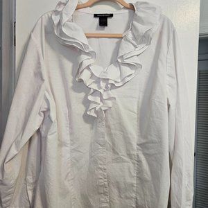 Women's Plus Size Long-Sleeve Blouse
